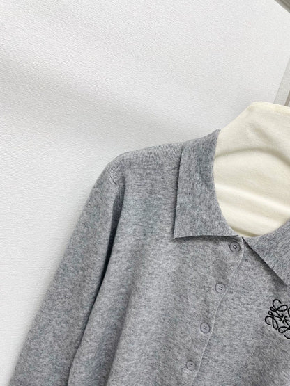 25fw Collar knit cardigan