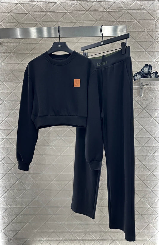 25fw Short pullover hoodie and pants set