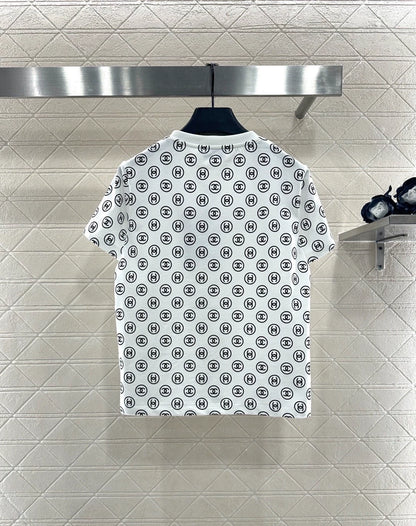 Round neck printed bead binding 𝑇𝑒𝑒