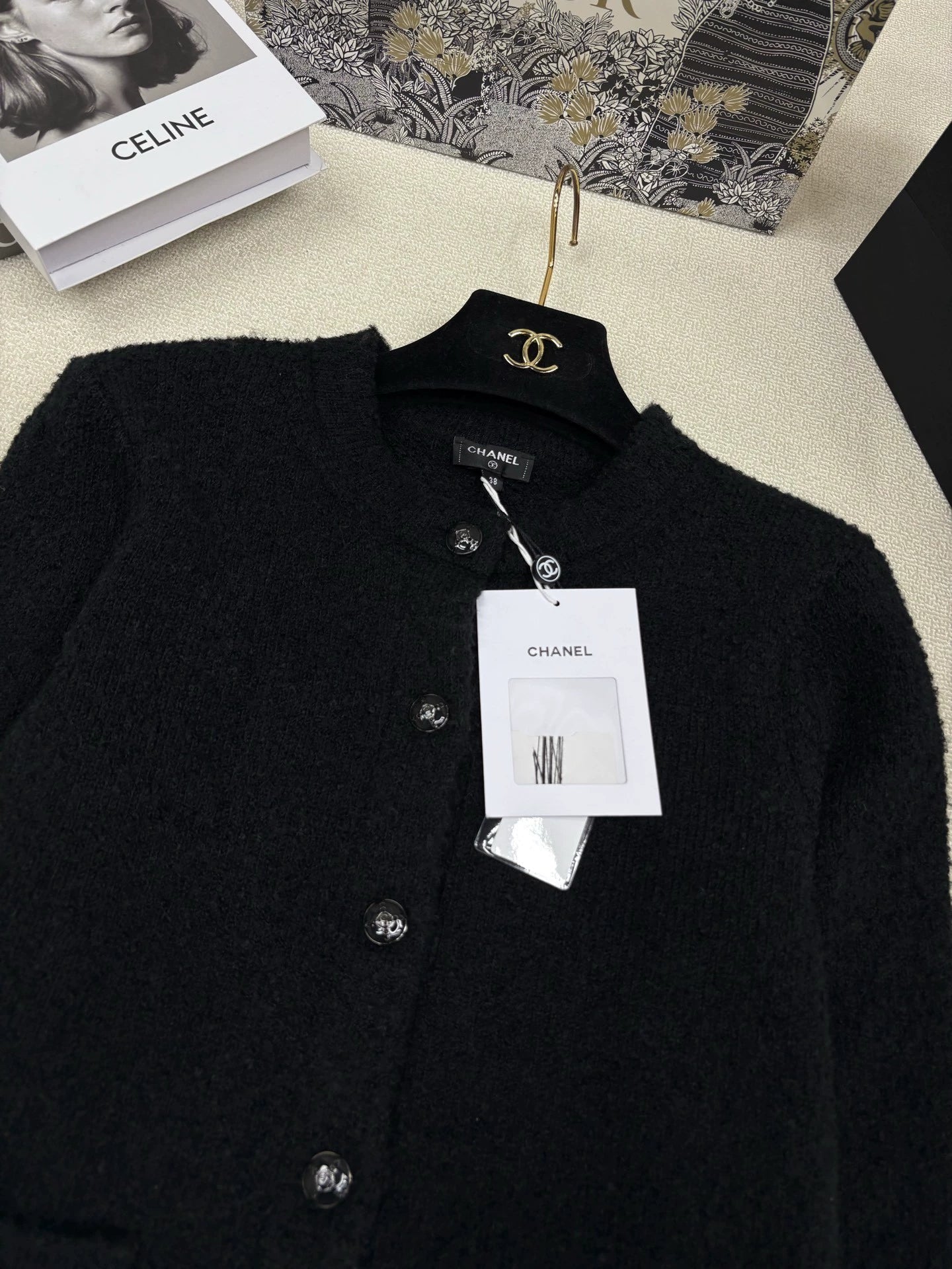 Zipper lapel cardigan