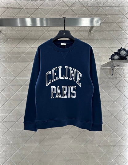 25fw Round neck letter contrasting hoodie