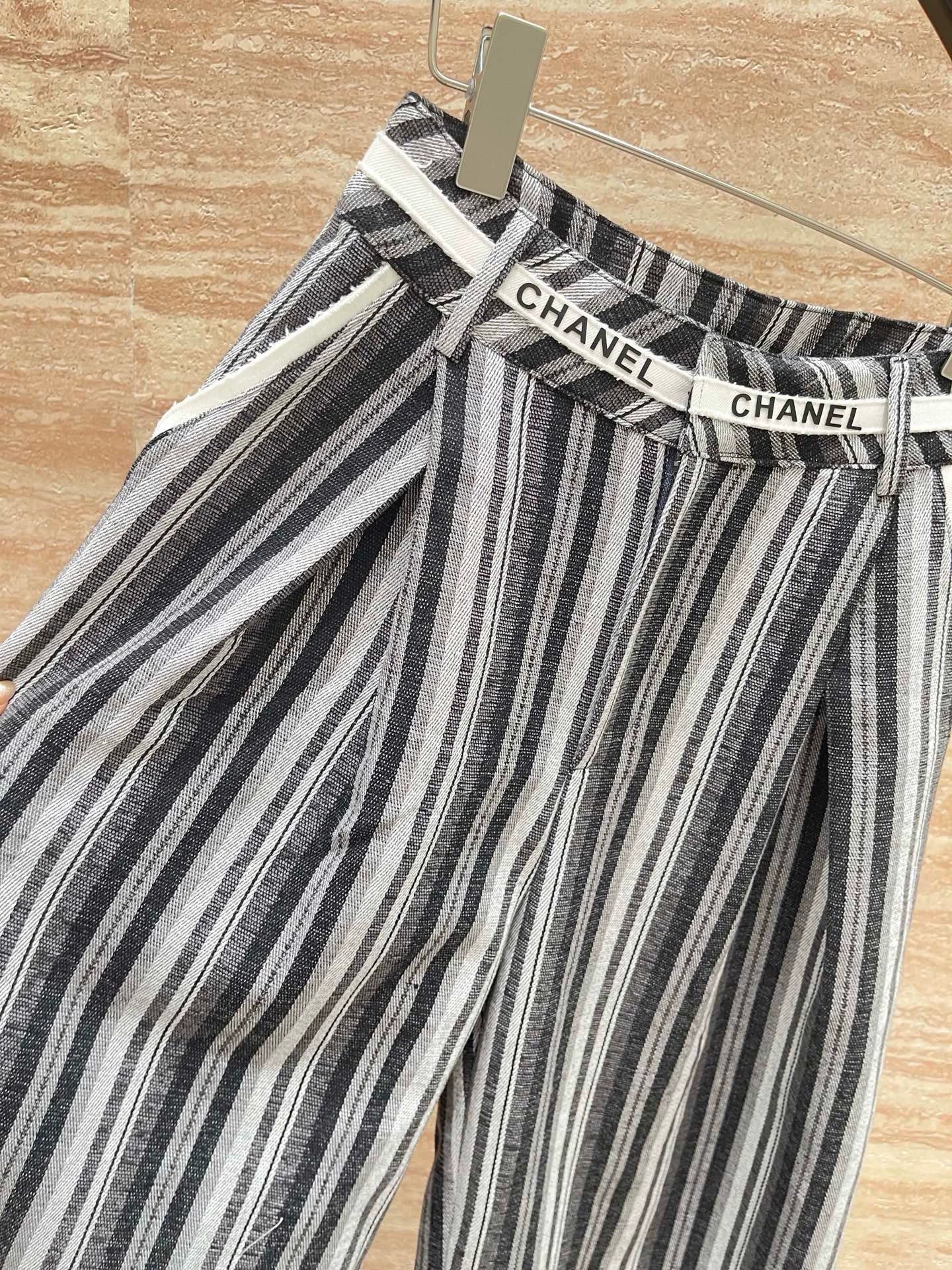 25fw Vertical stripe straight leg pants(vintage series)