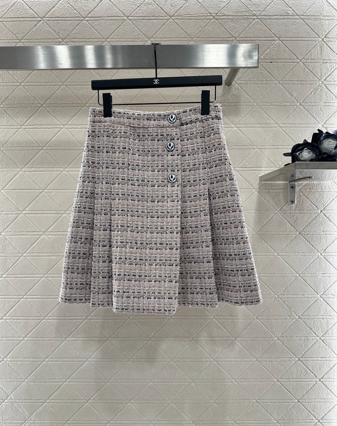 25fw Round neck slanted collar set