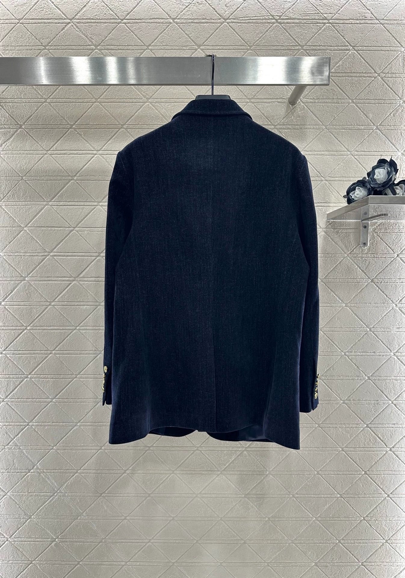 25fw Cowboy jacket pleated skirt set