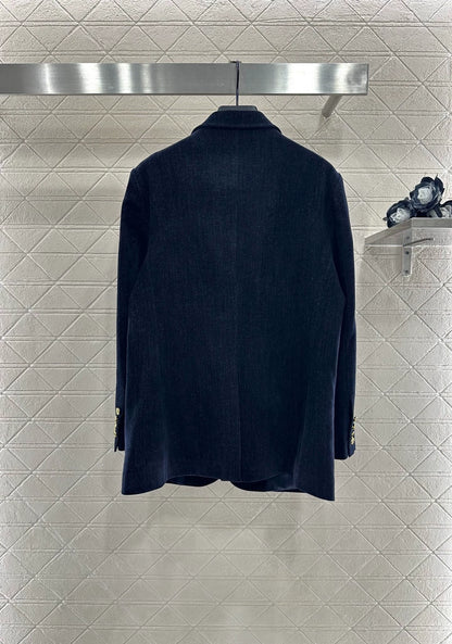 25fw Cowboy jacket pleated skirt set