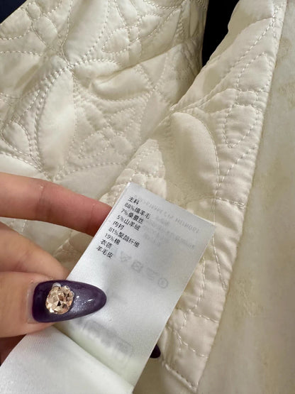 Printed Color-Blocked Down Jacket