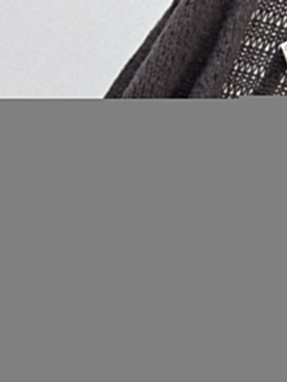 25 Embroidered decorative V-neck knitted silhouette cardigan