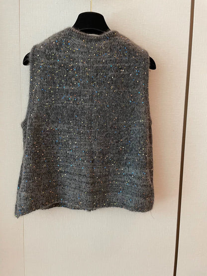 25fw Colorful pearl vest（Medieval Series）