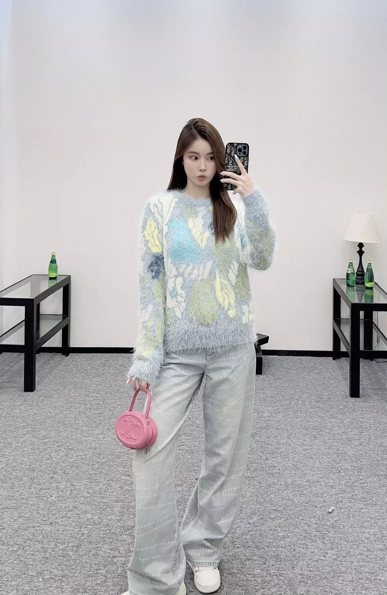 25fw Mohair knitted sweater