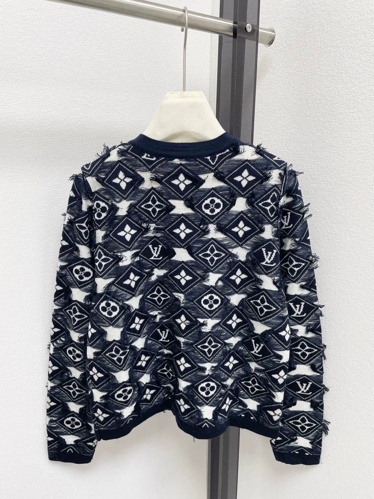 25fw Old flower knitted cardigan