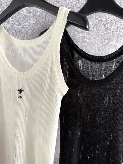 25 Hole craft vest sleeveless top