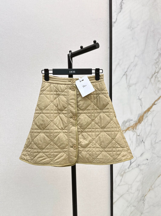 25fw Cotton padded short skirt