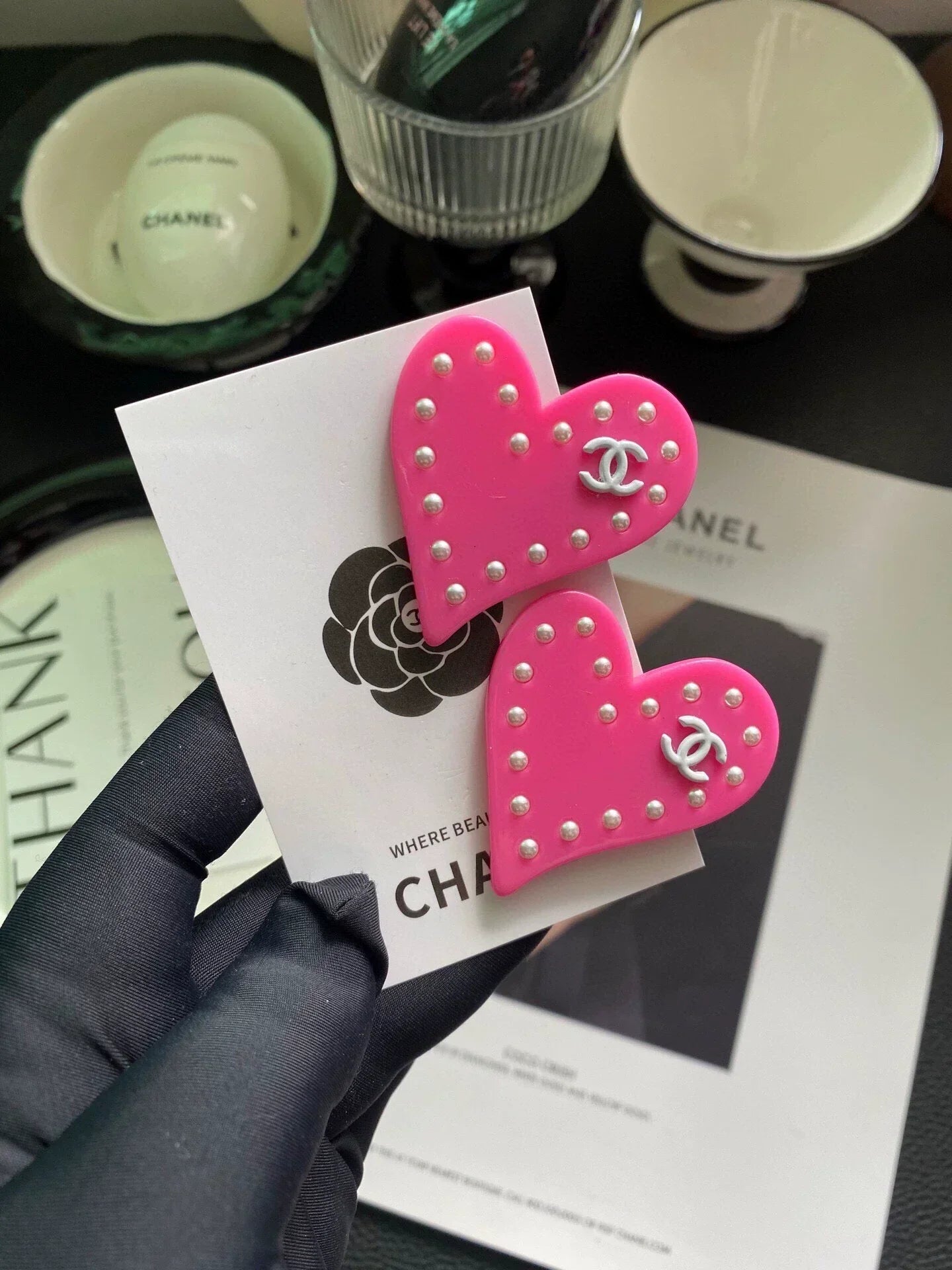 25 Retro Love Pink Hairpin