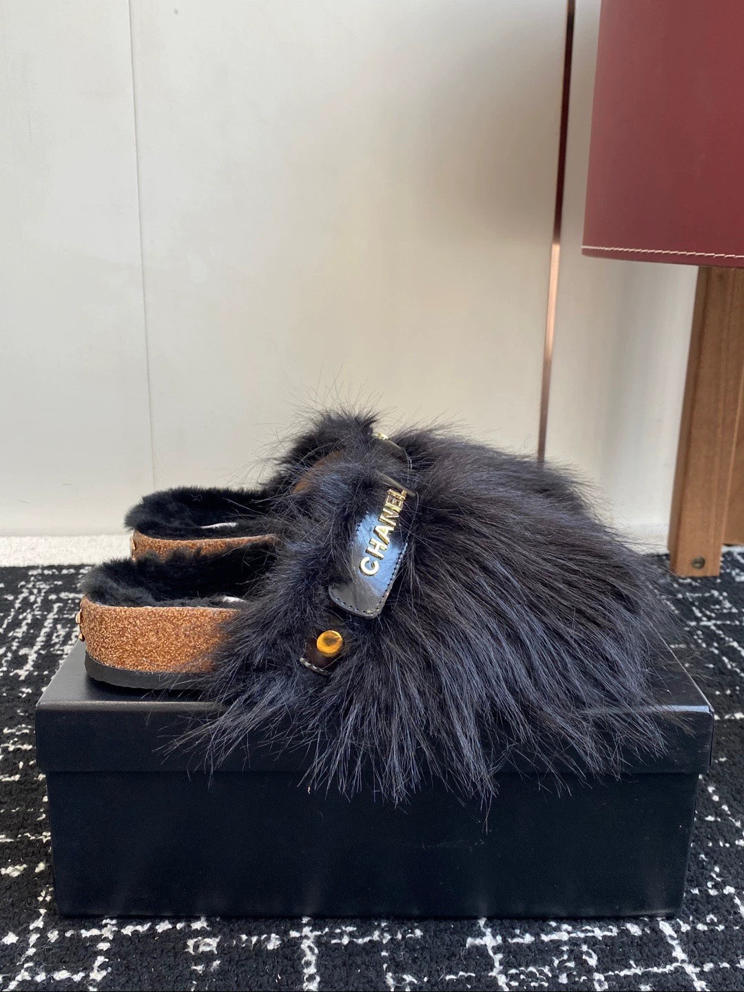 25fw Four Seasons Double C Hairy Slippers