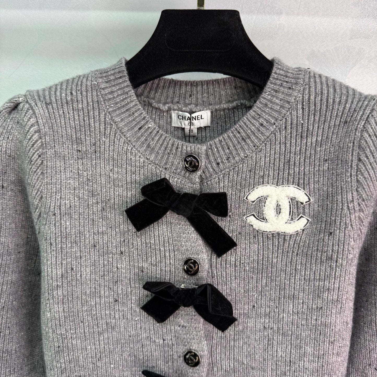 Grey Knitted Cardigan