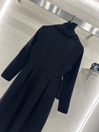 25fw Detachable pleated lace dress