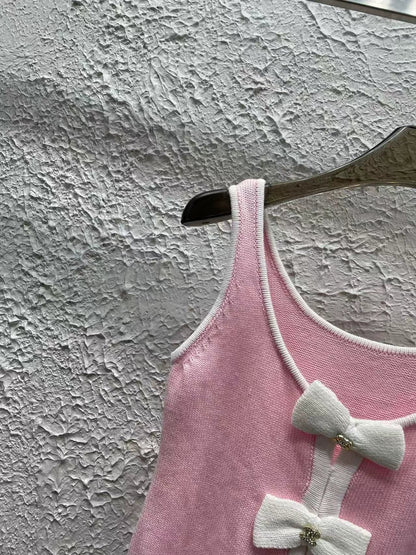 25 Spring New Arrival Bow Knitted Vest