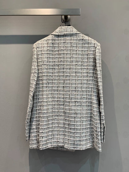 25fw Plaid woven suit jacket（Medieval Series）
