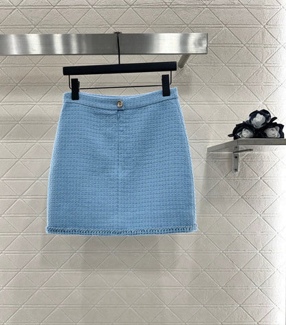 25fw Braided hem tweed skirt and jacket set (Handmade Workshop series)