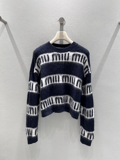 25FW mohair letter sweater
