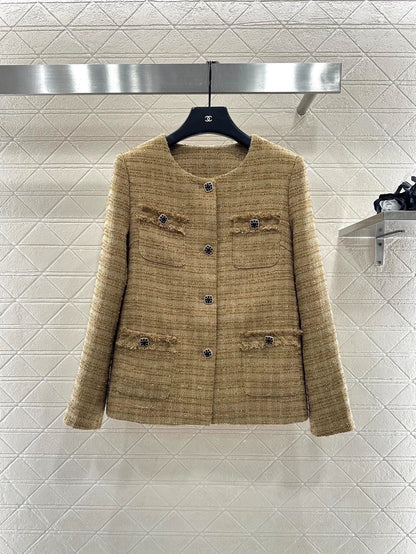 Woolen woolen coat short skirt set