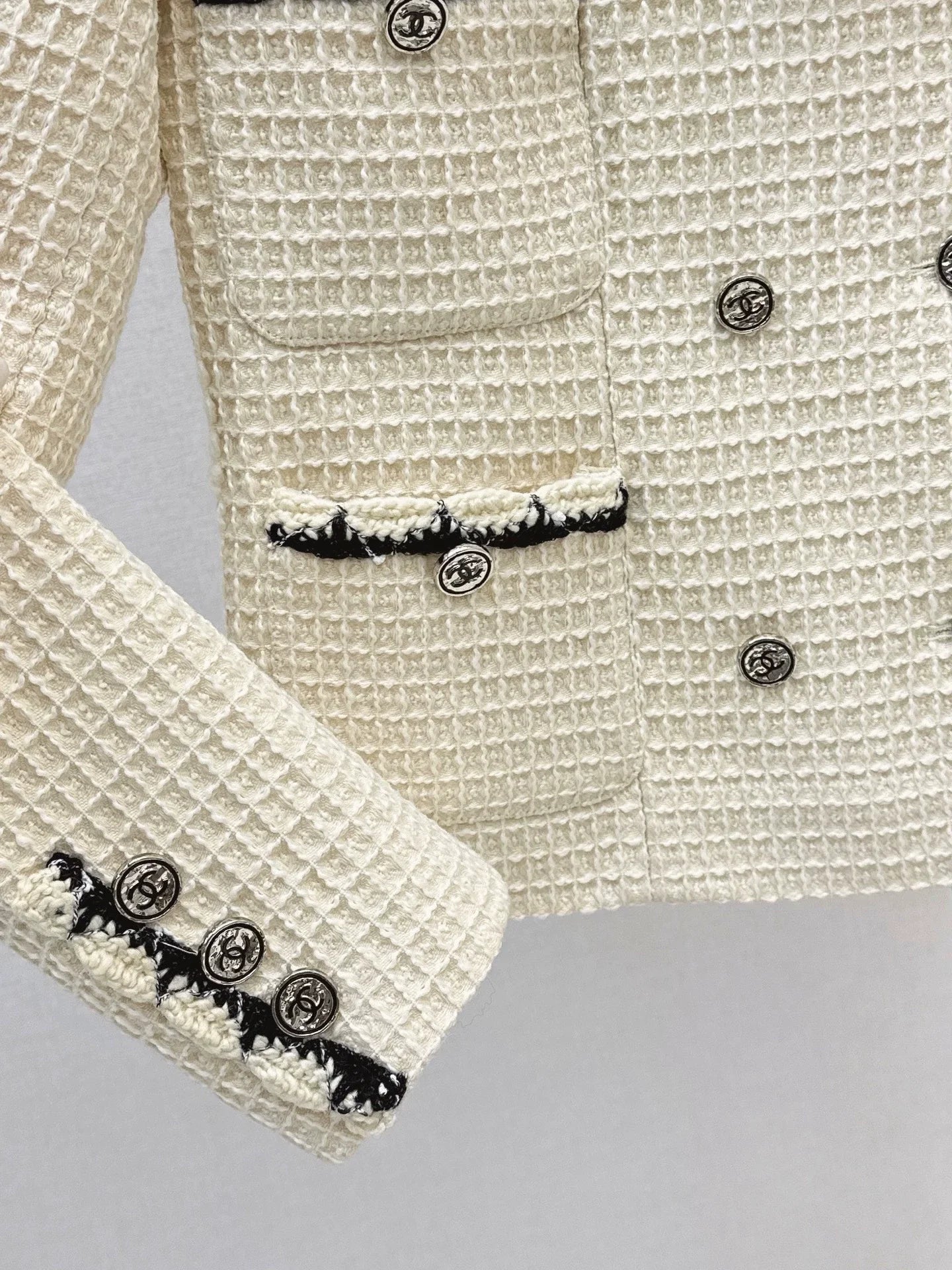 25fw Woven belt trimmed jacket