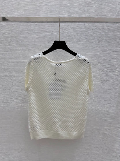 25fw Fake two knitted short sleeves