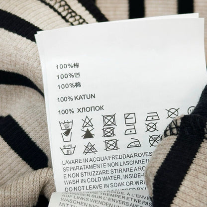 25 new letter stripe contrast color long sleeve