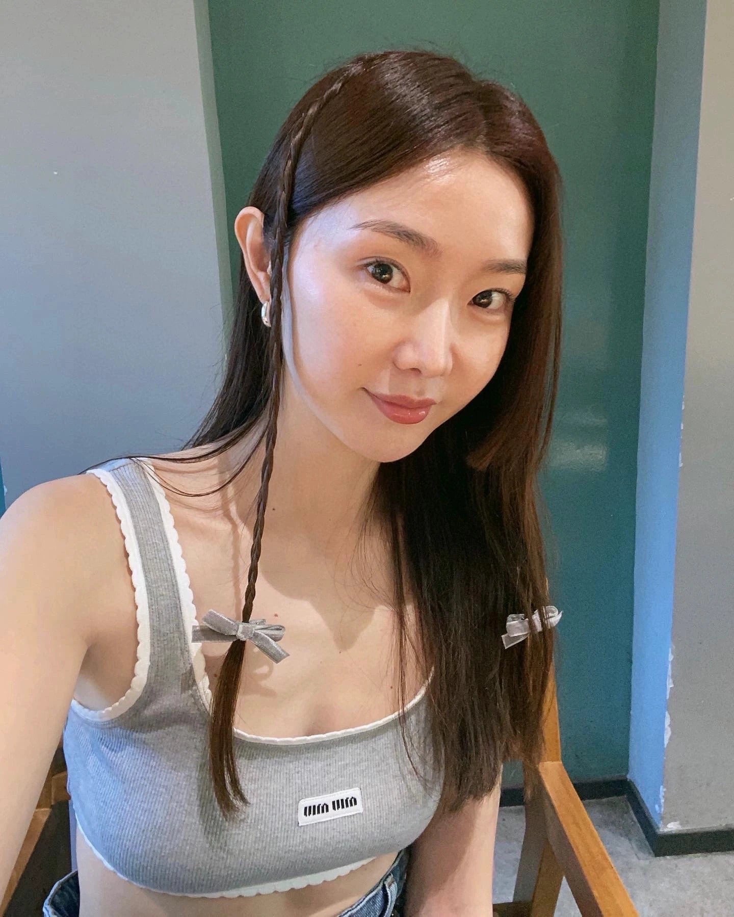 25Ss Spring and Summer New Style Letter Micro Logo Lace Small Vest