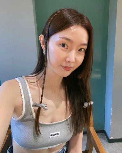 25Ss Spring and Summer New Style Letter Micro Logo Lace Small Vest