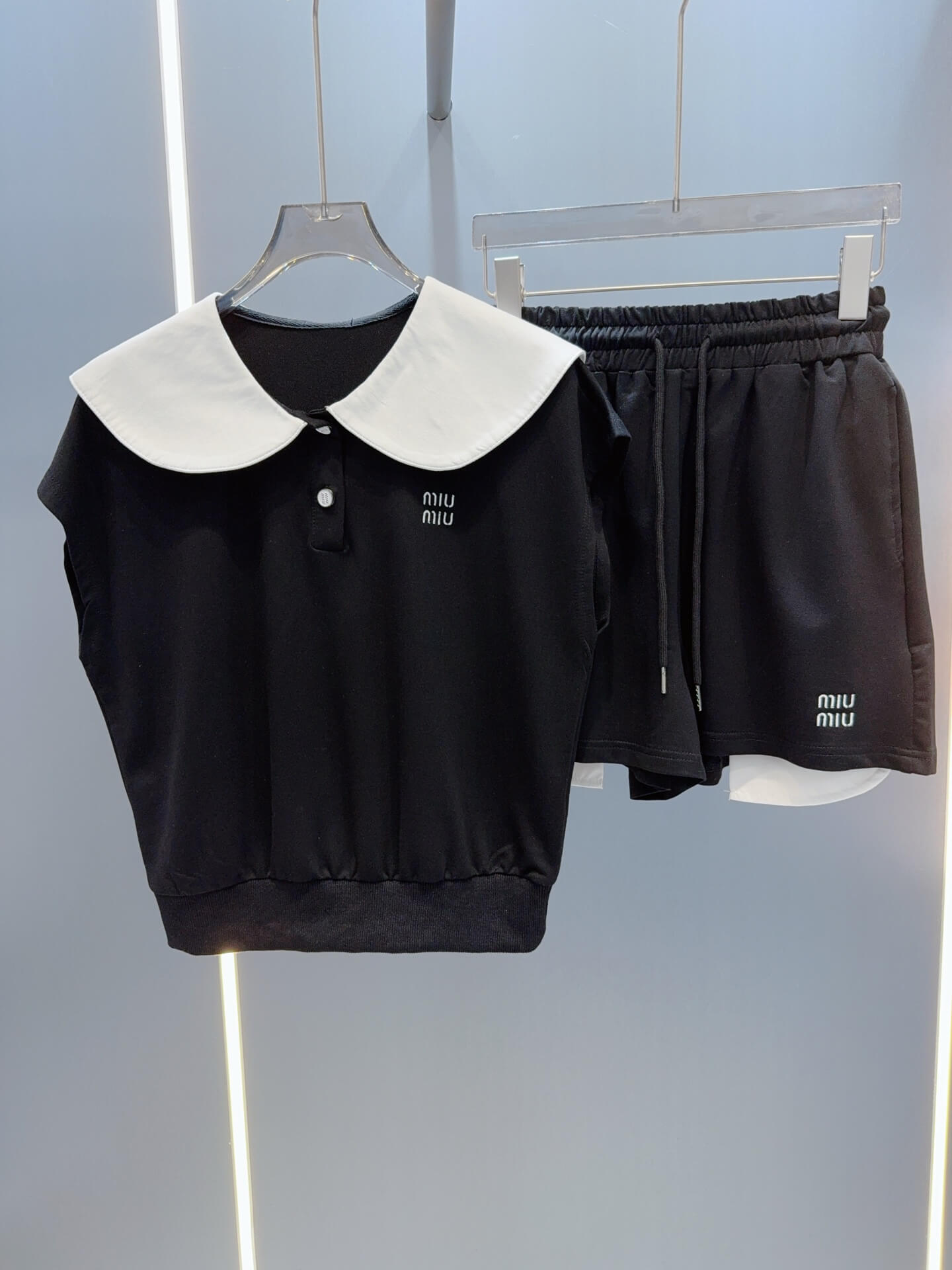 Casual Preppy Sailor Collar Vest & Shorts Set