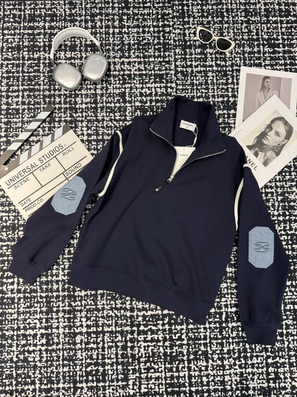 Cowboy patchwork stand collar guard