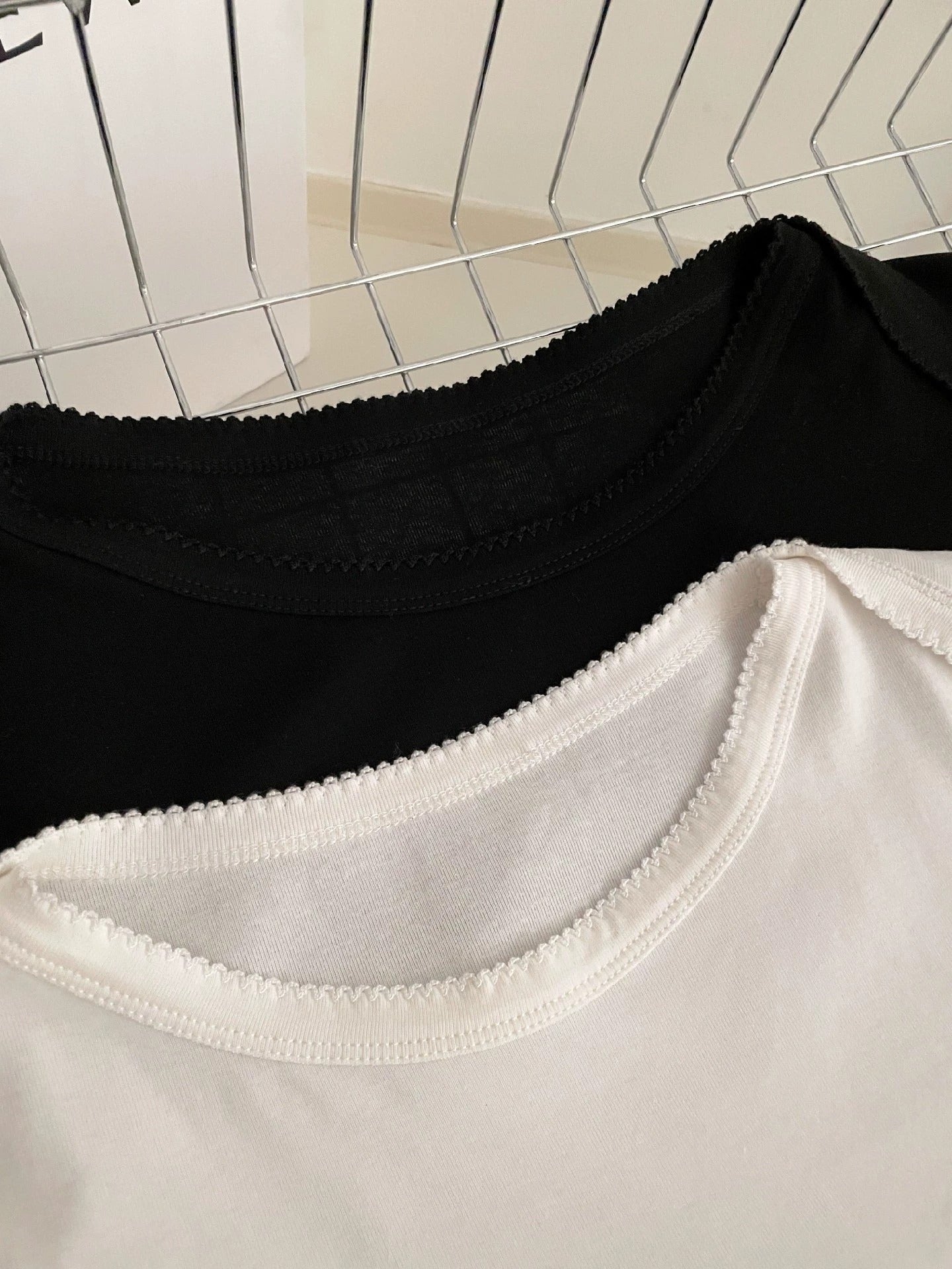 25ss all-match round neck knitted short sleeves
