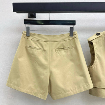 Classic Cropped Vest & Skort Set