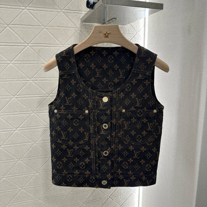 Classic Denim Series All-Over Print Vest