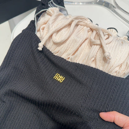 25 Ribbon Pink Chest One-piece Swimsuit