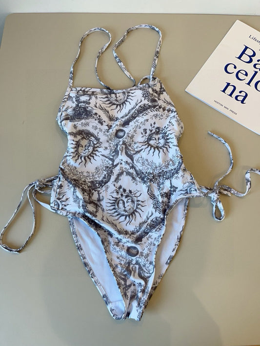 25 Sun Print One Piece Swimsuit