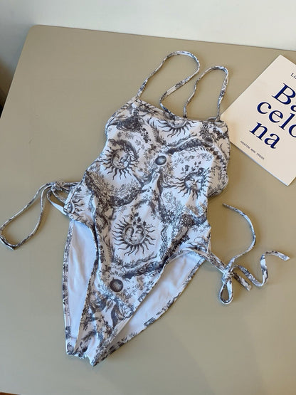 25 Sun Print One Piece Swimsuit