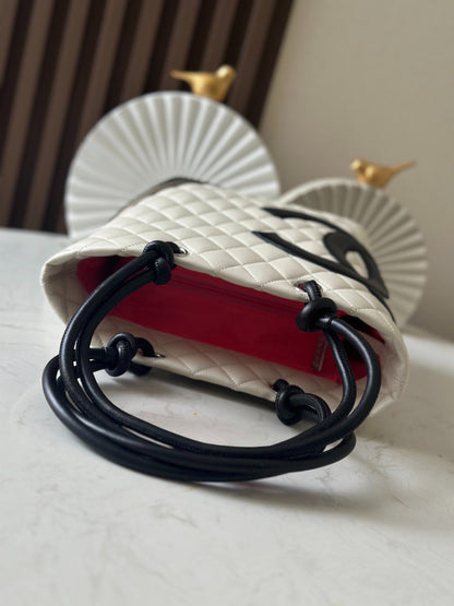 Cowhide Large Vegetable Blue Bag