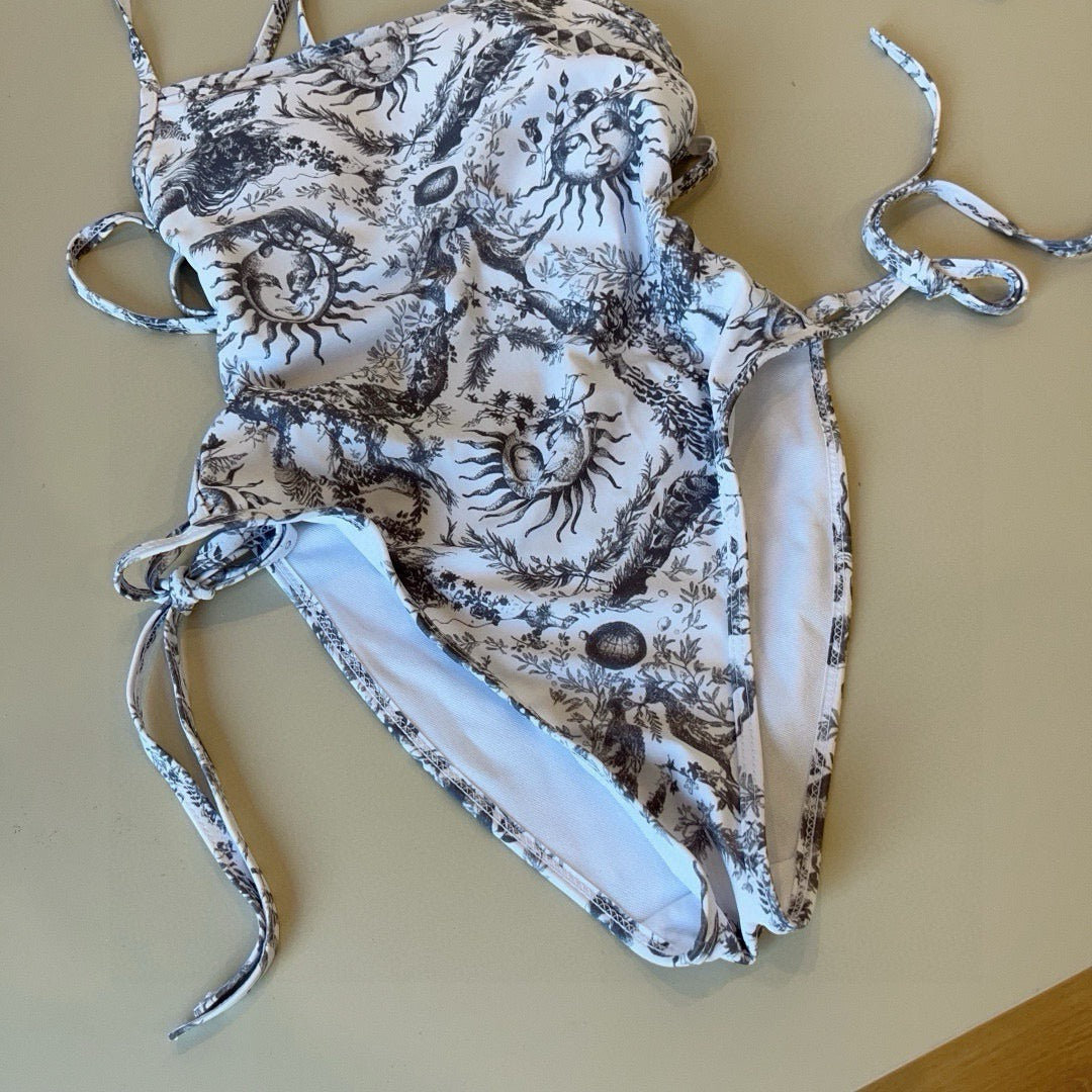 25 Sun Print One Piece Swimsuit