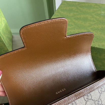 Horsebit 1955 mini shoulder bag Beige and ebony