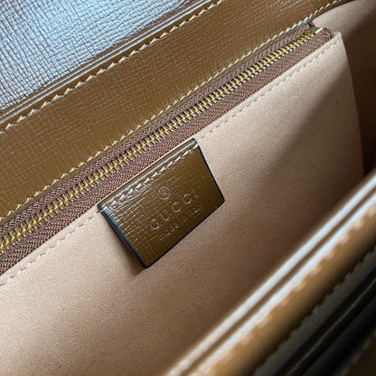 Horsebit 1955 small shoulder bag Beige and ebony