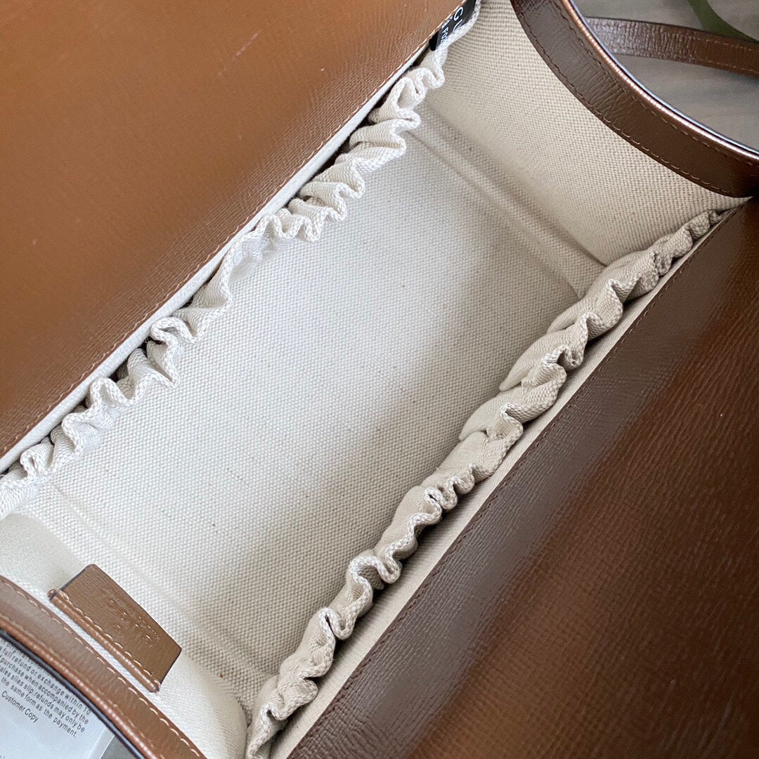 Horsebit 1955 Mini shoulder bag Beige and ebony