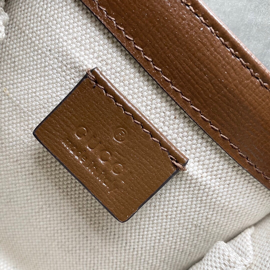 Horsebit 1955 Mini shoulder bag Beige and ebony