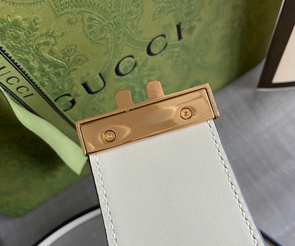 Padlock small shoulder bag Beige/ebony GG Supreme canvas, with brown leather detail