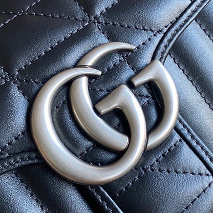 Marmont small shoulder bag Black / White / Dusty Pink / Gray Blue