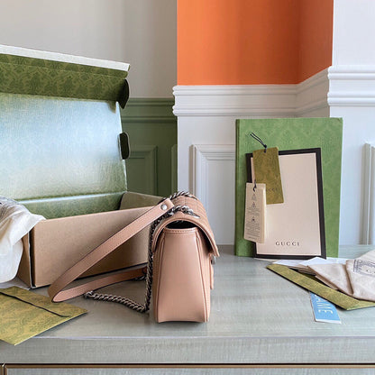 Marmont small shoulder bag Black / White / Dusty Pink / Gray Blue