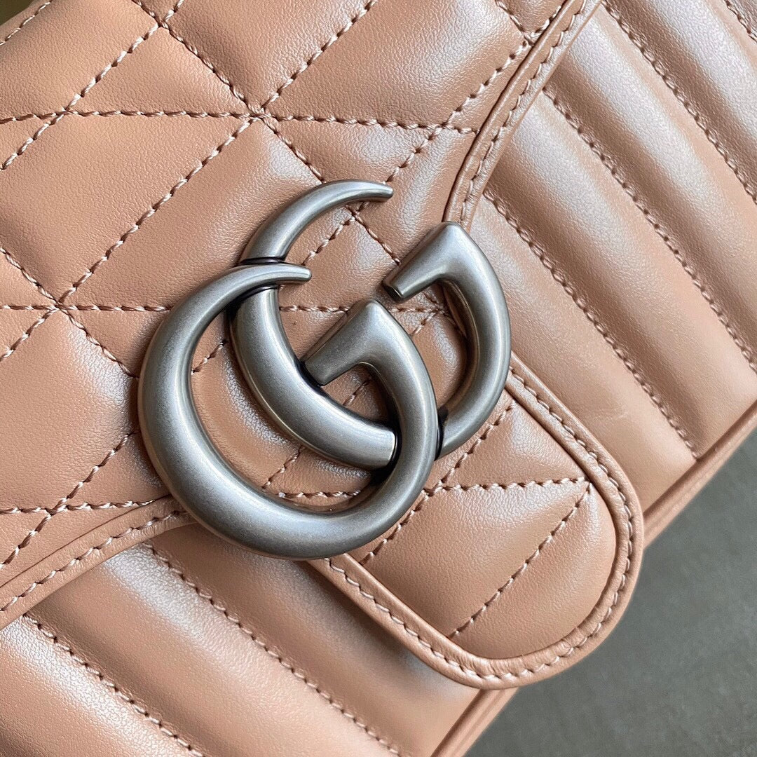 Marmont small shoulder bag Black / White / Dusty Pink / Gray Blue