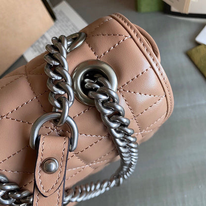 Marmont small shoulder bag Black / White / Dusty Pink / Gray Blue