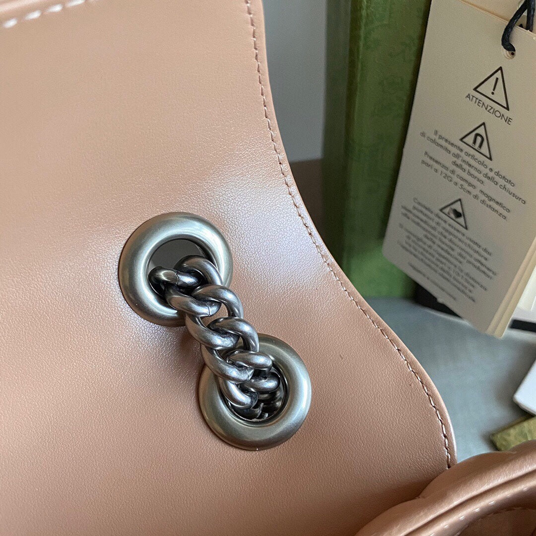 Marmont small shoulder bag Black / White / Dusty Pink / Gray Blue